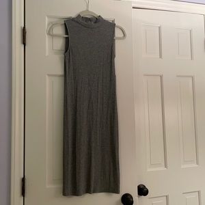 High neck midi dress